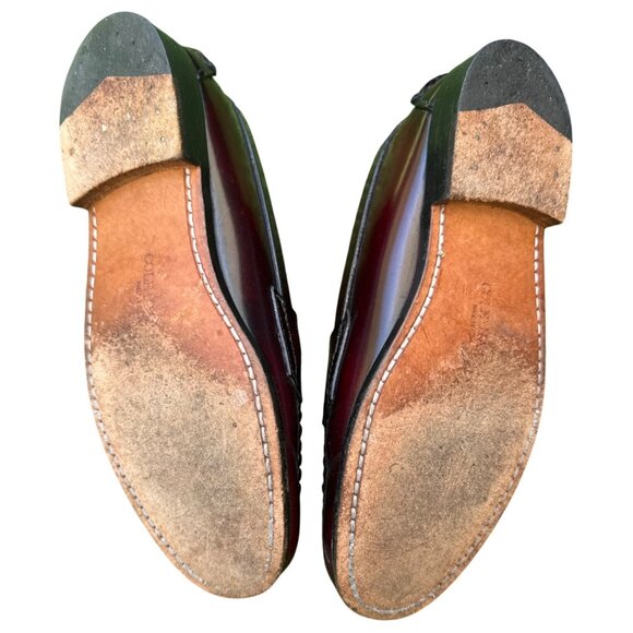 Cole Haan Mens Leather Penny Loafers Burgundy Slip-On Dress Shoes Size 11 D - Picture 5 of 6